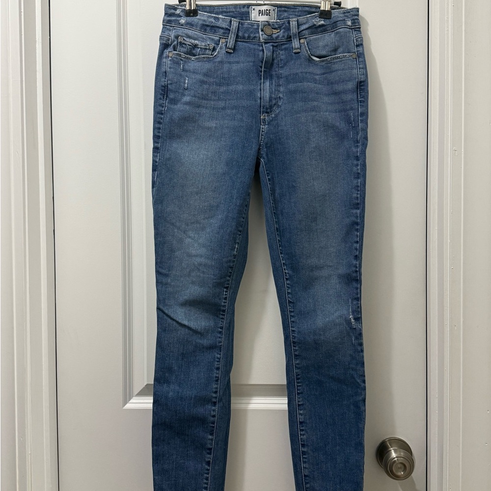 Paige Hoxton Crop Women's Blue Jeans
